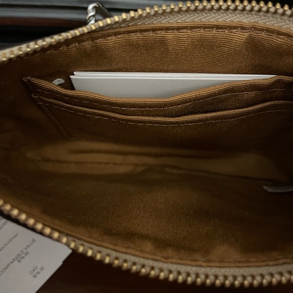 Coach Beige and Cream Wristlet - Picture 4 of 6